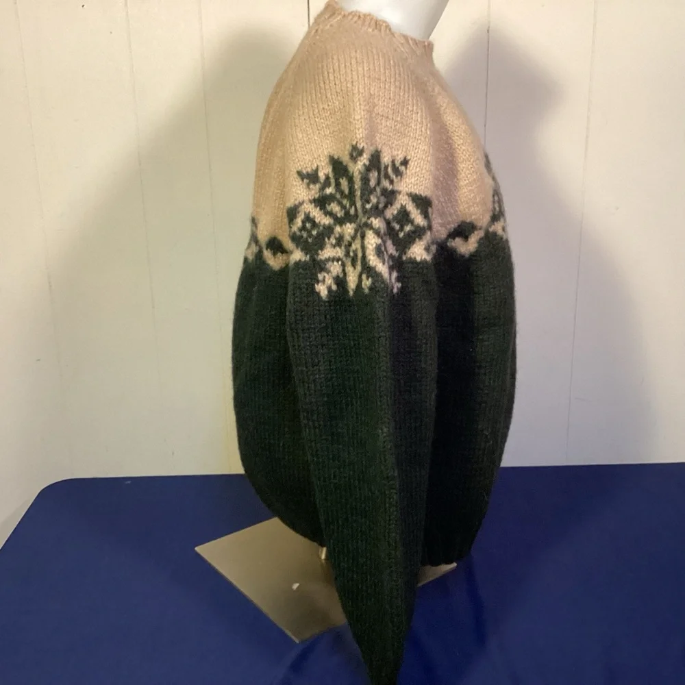 J. Crew womens Hand Knit Wool Sweater size Large